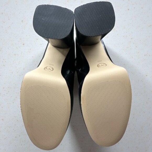 MICHAEL Michael Kors Carlisle Black Leather Platform Boot - Size 10 M (NEW) - Picture 7 of 11